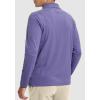imageG Gradual Quarter Zip Pullover for Men Fleece Lined Sweatshirt Long Sleeve Winter Golf Shirt Mock Neck Polo Running SweaterSmoke Purple