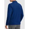imageG Gradual Quarter Zip Pullover for Men Fleece Lined Sweatshirt Long Sleeve Winter Golf Shirt Mock Neck Polo Running SweaterVivid Blue