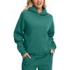 imageG Gradual Hoodies for Women Oversized Fleece Sweatshirt with Pocket Loose Fit Casual Athletic Workout PulloverArctic Green