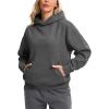 imageG Gradual Hoodies for Women Oversized Fleece Sweatshirt with Pocket Loose Fit Casual Athletic Workout PulloverGrey
