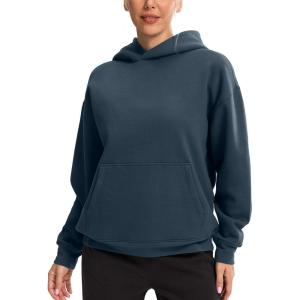 imageG Gradual Hoodies for Women Oversized Fleece Sweatshirt with Pocket Loose Fit Casual Athletic Workout PulloverNavy