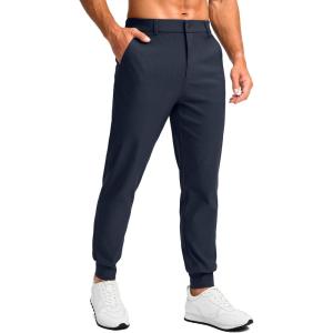 imageG Gradual Mens Golf Joggers Pants 4 Pockets with Belt Loops 28quot Stretch Slim Fit Dress Joggers for Men Casual TravelNavy Blue