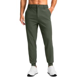 imageG Gradual Mens Golf Joggers Pants 4 Pockets with Belt Loops 28quot Stretch Slim Fit Dress Joggers for Men Casual TravelSage Green