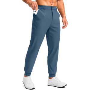 imageG Gradual Mens Golf Joggers Pants 4 Pockets with Belt Loops 28quot Stretch Slim Fit Dress Joggers for Men Casual TravelSlate Blue