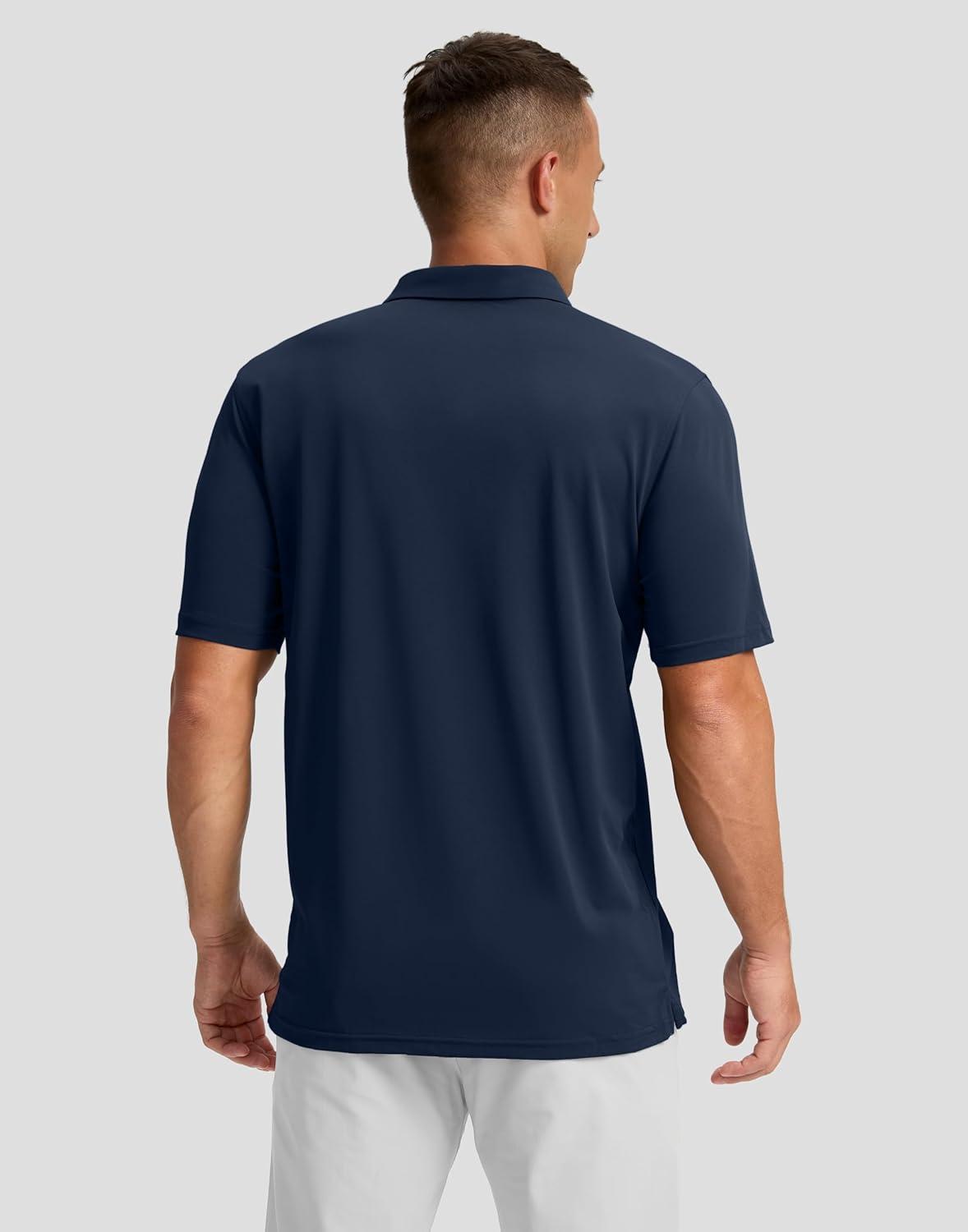 imageG Gradual Golf Shirts Short Sleeve Quick Dry Performance Moisture Wicking Collared Heather Polo Casual Athletic BusinessNavy Flower