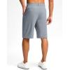 imageG Gradual Casual Shorts for Men 11quot Lightweight Mens Golf Shorts Stretch with 3 Pockets Quick Dry Summer Breathable ShortsLight Grey