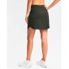 imageG Gradual Golf Skirts for Women Zipper Pockets High Waisted Skorts for Woman Tennis Athletic Workout Casual SummerArmy Green