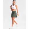 imageG Gradual Golf Skirts for Women Zipper Pockets High Waisted Skorts for Woman Tennis Athletic Workout Casual SummerGreen Sage