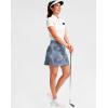 imageG Gradual Golf Skirts for Women Zipper Pockets High Waisted Skorts for Woman Tennis Athletic Workout Casual SummerGrey Tie Dye
