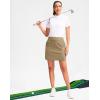 imageG Gradual Golf Skirts for Women Zipper Pockets High Waisted Skorts for Woman Tennis Athletic Workout Casual SummerKhaki