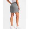 imageG Gradual Golf Skirts for Women Zipper Pockets High Waisted Skorts for Woman Tennis Athletic Workout Casual SummerLight Grey