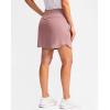 imageG Gradual Golf Skirts for Women Zipper Pockets High Waisted Skorts for Woman Tennis Athletic Workout Casual SummerLight Pink