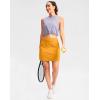 imageG Gradual Golf Skirts for Women Zipper Pockets High Waisted Skorts for Woman Tennis Athletic Workout Casual SummerYellow Orange
