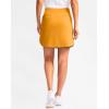 imageG Gradual Golf Skirts for Women Zipper Pockets High Waisted Skorts for Woman Tennis Athletic Workout Casual SummerYellow Orange