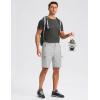 imageG Gradual Mens Hiking Cargo Shorts with 4 Zipper Pockets 9quot Quick Dry Lightweight Casual Work Shorts for Men Golf FishingBright Grey