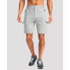 imageG Gradual Mens Hiking Cargo Shorts with 4 Zipper Pockets 9quot Quick Dry Lightweight Casual Work Shorts for Men Golf FishingBright Grey