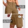 imageG Gradual Mens Hiking Cargo Shorts with 4 Zipper Pockets 9quot Quick Dry Lightweight Casual Work Shorts for Men Golf FishingDark Khaki