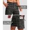 imageG Gradual Mens Hiking Cargo Shorts with 4 Zipper Pockets 9quot Quick Dry Lightweight Casual Work Shorts for Men Golf FishingGreen Camo