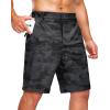 imageG Gradual Mens Hiking Shorts 7quot9quot Lightewight Casual Shorts for Men Quick Dry Stretch Golf Shorts with 3 Zipper PocketsBlack Camo B