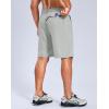 imageG Gradual Mens Hiking Shorts 7quot9quot Lightewight Casual Shorts for Men Quick Dry Stretch Golf Shorts with 3 Zipper PocketsBright Gray