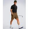imageG Gradual Mens Hiking Shorts 7quot9quot Lightewight Casual Shorts for Men Quick Dry Stretch Golf Shorts with 3 Zipper PocketsDark Brown