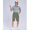 imageG Gradual Mens Hiking Shorts 7quot9quot Lightewight Casual Shorts for Men Quick Dry Stretch Golf Shorts with 3 Zipper PocketsGrey Sage
