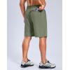 imageG Gradual Mens Hiking Shorts 7quot9quot Lightewight Casual Shorts for Men Quick Dry Stretch Golf Shorts with 3 Zipper PocketsGrey Sage