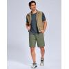 imageG Gradual Mens Hiking Shorts 7quot9quot Lightewight Casual Shorts for Men Quick Dry Stretch Golf Shorts with 3 Zipper PocketsGrey Sage