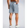 imageG Gradual Mens Hiking Shorts 7quot9quot Lightewight Casual Shorts for Men Quick Dry Stretch Golf Shorts with 3 Zipper PocketsLight Grey