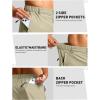 imageG Gradual Mens Hiking Shorts 7quot9quot Lightewight Casual Shorts for Men Quick Dry Stretch Golf Shorts with 3 Zipper PocketsLight Khaki
