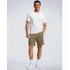 imageG Gradual Mens Hiking Shorts 7quot9quot Lightewight Casual Shorts for Men Quick Dry Stretch Golf Shorts with 3 Zipper PocketsMedium Khaki