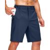imageG Gradual Mens Hiking Shorts 7quot9quot Lightewight Casual Shorts for Men Quick Dry Stretch Golf Shorts with 3 Zipper PocketsNavy
