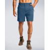 imageG Gradual Mens Hiking Shorts 7quot9quot Lightewight Casual Shorts for Men Quick Dry Stretch Golf Shorts with 3 Zipper PocketsTibetan Blue