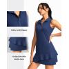 imageG Gradual Tennis Dress for Women Golf Outfits with Shorts and Pockets Sleeveless Active Exercise Athletic Dresses for WomenBlue