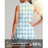 imageG Gradual Tennis Dress for Women Golf Outfits with Shorts and Pockets Sleeveless Active Exercise Athletic Dresses for WomenBlue Plaid