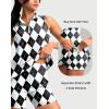 imageG Gradual Tennis Dress for Women Golf Outfits with Shorts and Pockets Sleeveless Active Exercise Athletic Dresses for WomenGrey Argyle