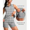 imageG Gradual Tennis Dress for Women Golf Outfits with Shorts and Pockets Sleeveless Active Exercise Athletic Dresses for WomenHoundstooth