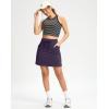 imageG Gradual Womens 18quot Golf Skorts Skirts with 3 Pockets High Waisted Athletic Skorts for Women Stretchy Tennis SkirtsDeep Purple