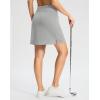 imageG Gradual Womens 18quot Golf Skorts Skirts with 3 Pockets High Waisted Athletic Skorts for Women Stretchy Tennis SkirtsGrey