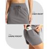 imageG Gradual Womens 18quot Golf Skorts Skirts with 3 Pockets High Waisted Athletic Skorts for Women Stretchy Tennis SkirtsLight Grey