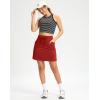 imageG Gradual Womens 18quot Golf Skorts Skirts with 3 Pockets High Waisted Athletic Skorts for Women Stretchy Tennis SkirtsPower Red