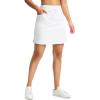 imageG Gradual Womens 18quot Golf Skorts Skirts with 3 Pockets High Waisted Athletic Skorts for Women Stretchy Tennis SkirtsWhite