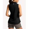 imageG Gradual Womens Golf Shirt Sleeveless Lightweight V Neck Tennis Polo Shirts with Collar Quick Dry Athletic Tops for WomenBlack
