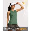 imageG Gradual Womens Golf Shirt Sleeveless Lightweight V Neck Tennis Polo Shirts with Collar Quick Dry Athletic Tops for WomenGreen
