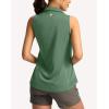 imageG Gradual Womens Golf Shirt Sleeveless Lightweight V Neck Tennis Polo Shirts with Collar Quick Dry Athletic Tops for WomenGreen