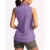 imageG Gradual Womens Golf Shirt Sleeveless Lightweight V Neck Tennis Polo Shirts with Collar Quick Dry Athletic Tops for WomenLavender