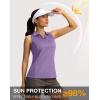 imageG Gradual Womens Golf Shirt Sleeveless Lightweight V Neck Tennis Polo Shirts with Collar Quick Dry Athletic Tops for WomenLavender