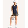 imageG Gradual Womens Golf Shirt Sleeveless Lightweight V Neck Tennis Polo Shirts with Collar Quick Dry Athletic Tops for WomenNavy