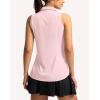 imageG Gradual Womens Golf Shirt Sleeveless Lightweight V Neck Tennis Polo Shirts with Collar Quick Dry Athletic Tops for WomenPink