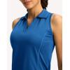 imageG Gradual Womens Golf Shirt Sleeveless Lightweight V Neck Tennis Polo Shirts with Collar Quick Dry Athletic Tops for WomenRoyal Blue
